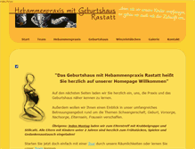 Tablet Screenshot of geburtshaus-rastatt.de